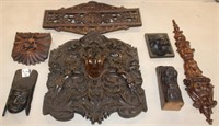 Group of 7 Antique Carvings,