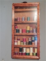 Wall Thread Holder and sewing supplies