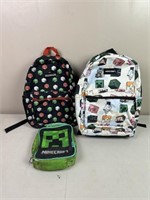 Minecraft Backpacks & Lunchbox