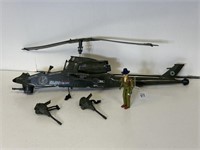 GI JOE 1983 DRAGONFLY ASSULT COPTER & WILD BILL