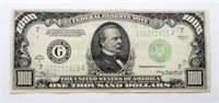1934A $1000 FEDERAL RESERVE NOTE