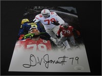 Dawand Jones signed 8x10 photo JSA COA