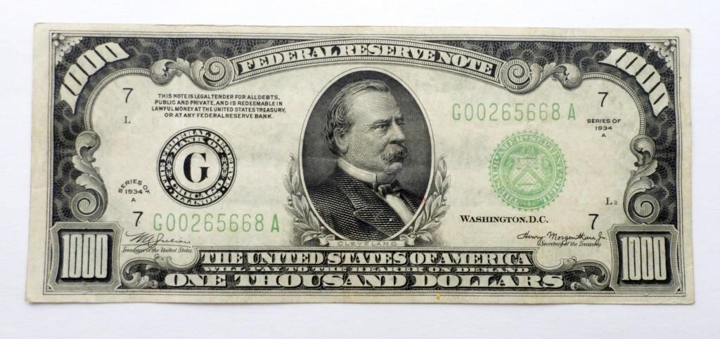 June 19, 2024 -  U S CURRENCY / OBSOLETE NOTES