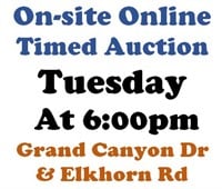 WELCOME TO OUR TUE. @6pm ONLINE PUBLIC AUCTION