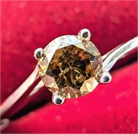 $1625 10K  Diamond (0.32Ct,I1,Brown) Ring