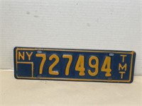VINTAGE/ANTIQUE NEW YORK STATE LICENSE PLATE
4 x