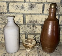 Vintage bottles & teacup