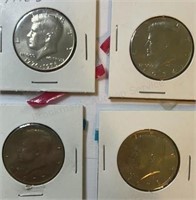 (4) Kennedy Half Dollars  out of Mint Sets