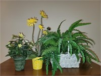 Lot of Decorative Faux Plants