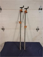 Two Pipe Clamps - 44" & 45" Pipe