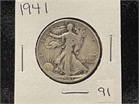 1941 WALKING LIBERTY HALF DOLLAR