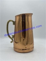 Solid Copper Water Pitcher