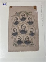 Vintage Print of Confederate Soldiers