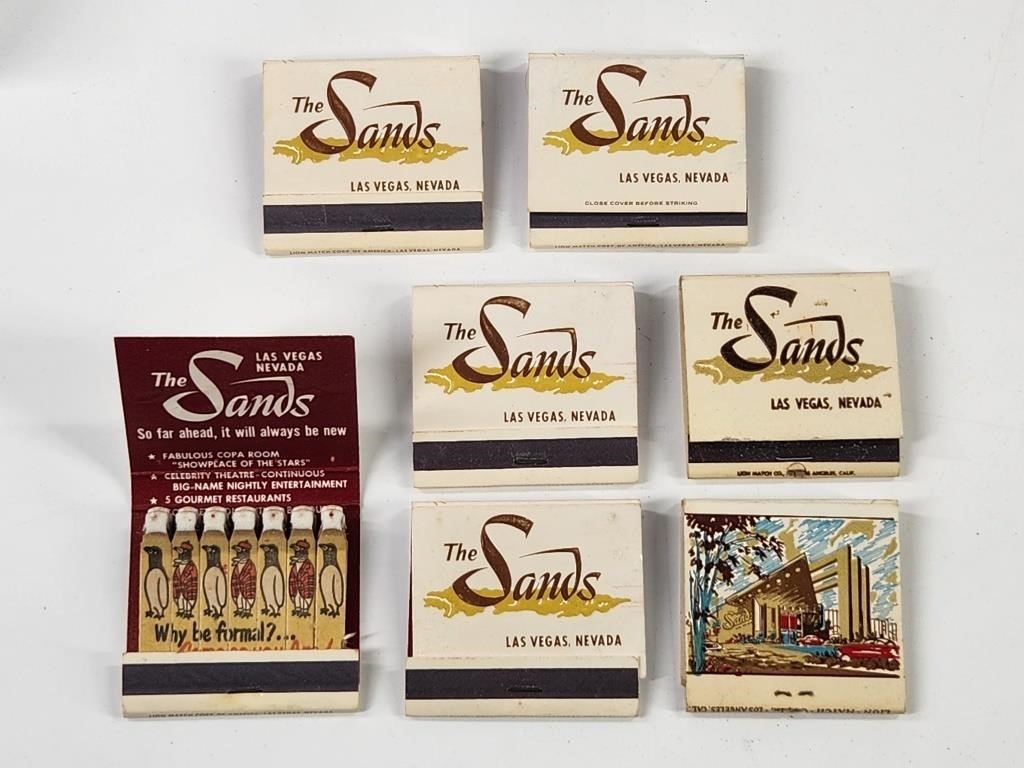 7) THE SANDS LAS VEGAS FEATURE MATCHBOOK