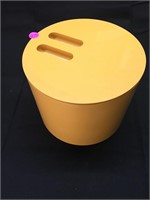 Vintage Yellow MCM Ice Bucket
