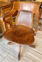 ANTIQUE OFFICE CHAIR*