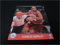 1990 HOOPS CHARLES BARKLEY SIGNED 8X10 PHOTO