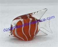 Hand Blown Art Glass Buttefly Fish