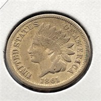 1861 INDIAN HEAD CENT  XF