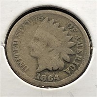 1864 INDIAN HEAD CENT G