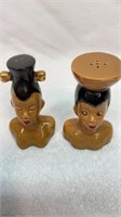 Vtg Tribal salt and pepper