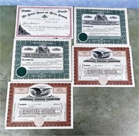 Montana Mining Stock Certificates