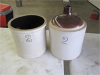 2 gal. Crock & jug