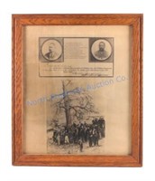 1895 Montana Execution Invitation and Photograph