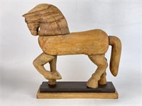 Wooden Horse Figure