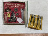 Craftsman Circular Saw Set- not complete, 4pc.