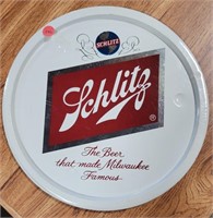 SCHLITZ TIN TRAY