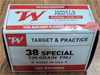 WINCHESTER TARGET & PRACTICE 38 SPECIAL 100 ROUNDS
