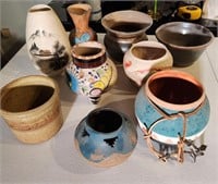 9 Assorted Pottery Collection