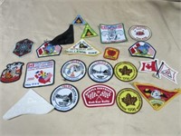 Collection of sew-on badges