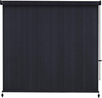 VICLLAX 8'x8' Outdoor Roller Shade- Graphite Black