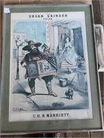 Organ Grinder Print by Marriott