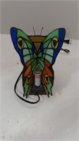 stained glass butterfly light