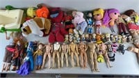 45pc Figures, Figurines, Dolls & Plush w/ MMPR