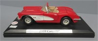 1959 Corvette Model Car on Base.