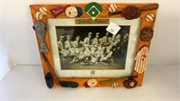 Baseball picture frame (10x8)