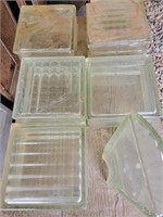 2+/- Boxes of 10+/- Glass Squares 8.5x8.5x5,