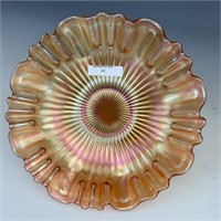 Fenton Marigold Smooth Rays 3/1 Edge Bowl