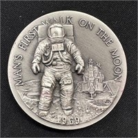 1.25 oz Silver Round - First Walk On The Moon