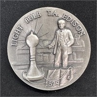 1.25 oz Silver Round - Thomas Edison