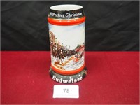Budweiser Collectable Christmas Stein 1992