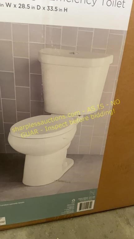 GlacierBay 2 pc. Round Toilet (Incomplete)