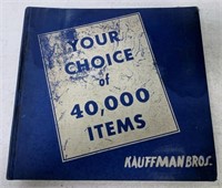 Kauffman Bros. 40,000 Item Catalog