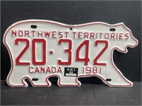 1981 NWT License Plate