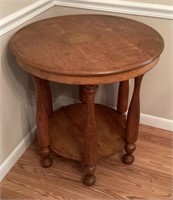 28" round side table
