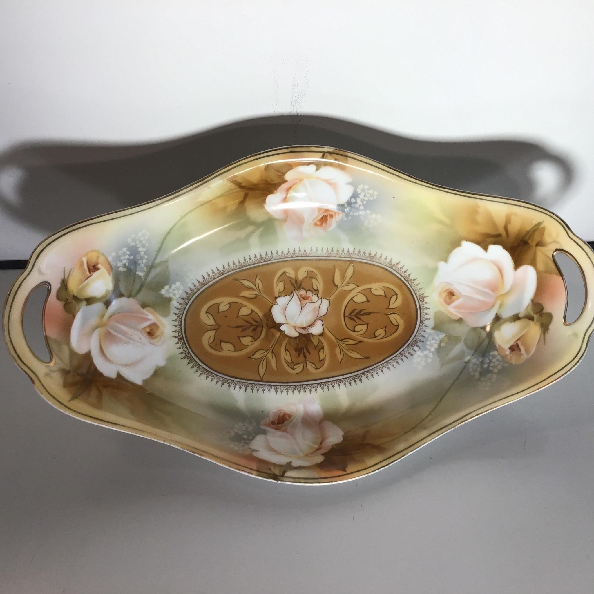 R S GERMANY HAND PAINTED PORCELAIN DISH